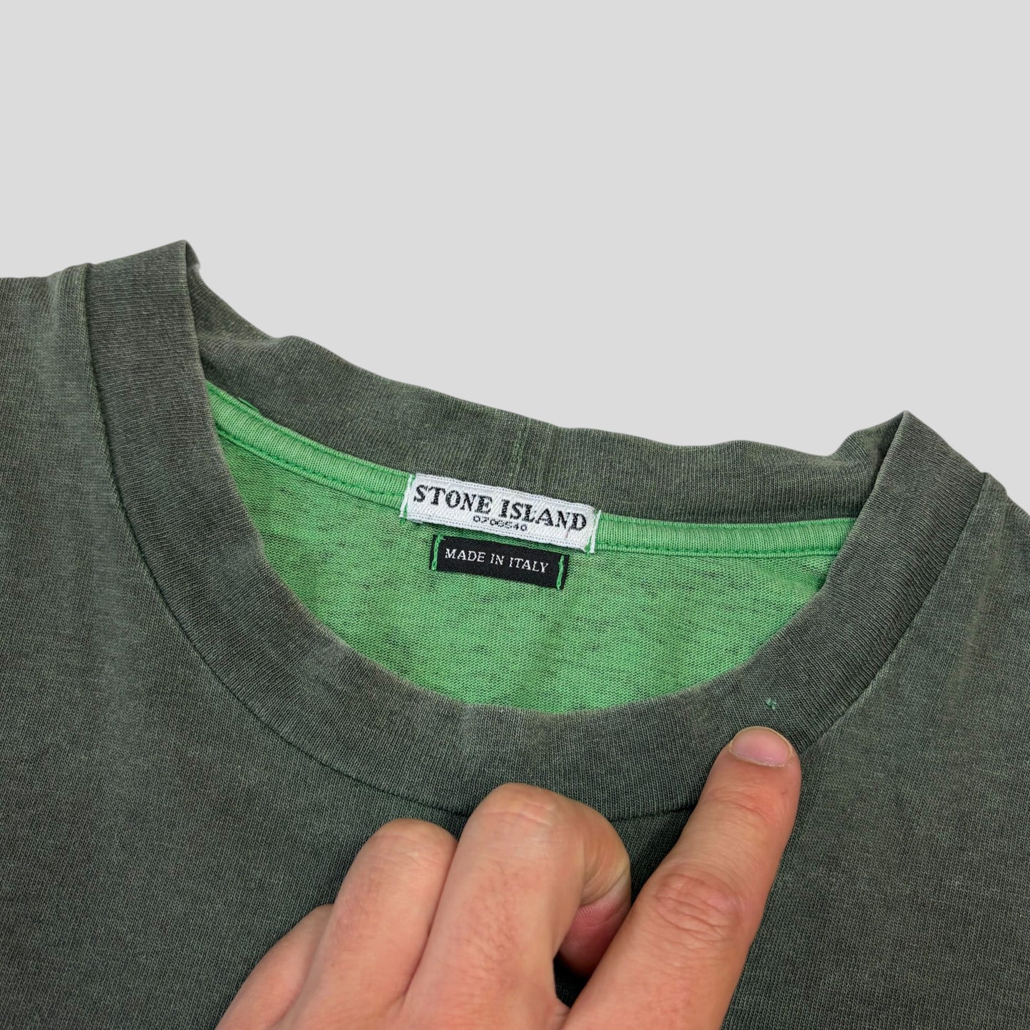 Stone Island SS03 Sublimation Acid Print Marina Logo T-shirt - XL (L) | Large, Green