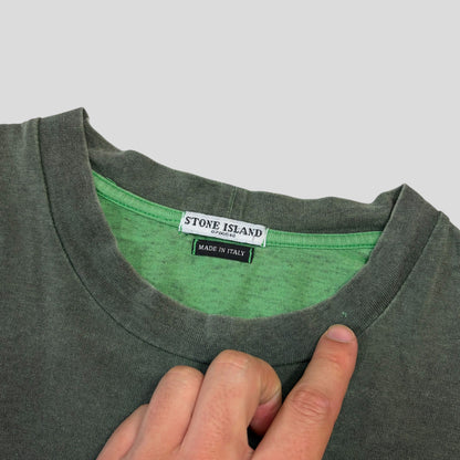 Stone Island SS03 Sublimation Acid Print Marina Logo T-shirt - XL (L) | Large, Green