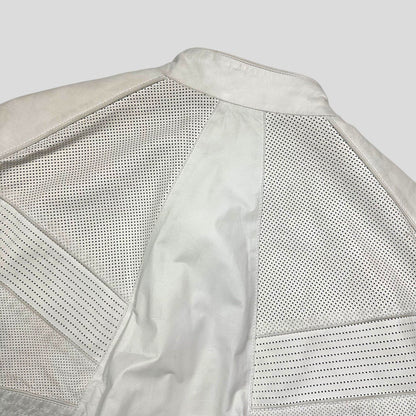 Gucci 2010 Nappa Leather Café Racer Perforated Panelled Biker Jacket - IT54 (L) | Default Title, White