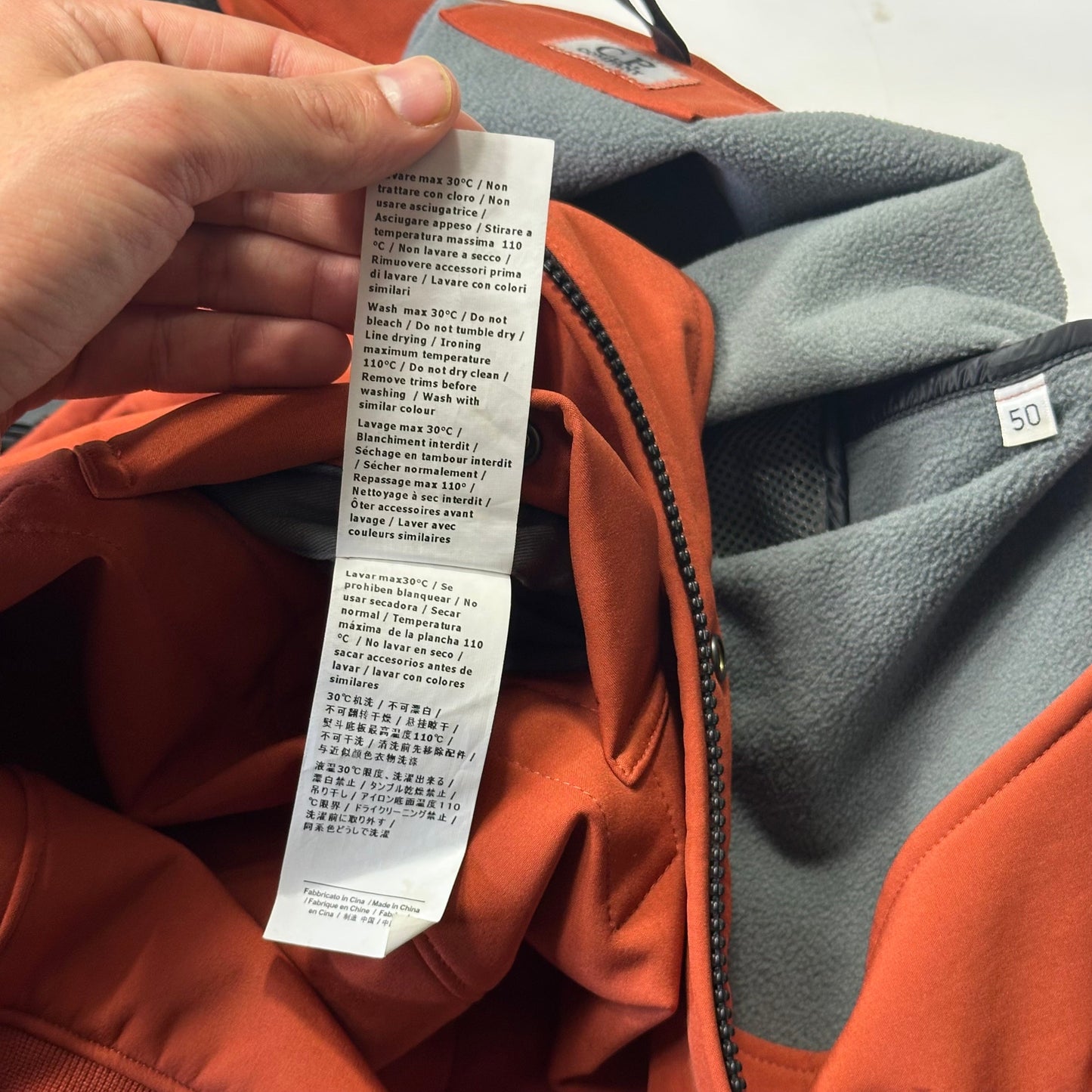 CP Company Orange Soft Shell Lens Bomber Jacket - IT50 (M)