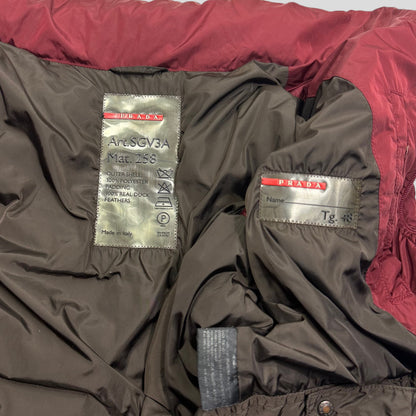 Prada Sport AW00 Nylon Down Technical Gilet Puffer - IT48 (M/L) | Medium, Red