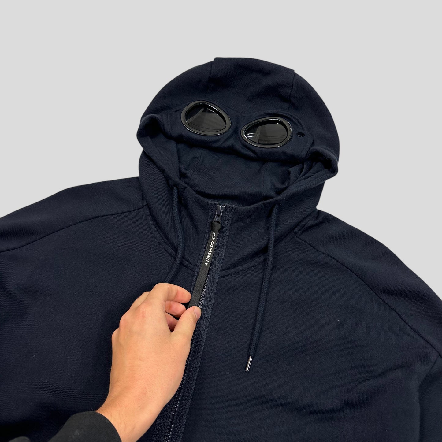 CP Company AW20 Goggle Hood Zip-up Hoodie - L