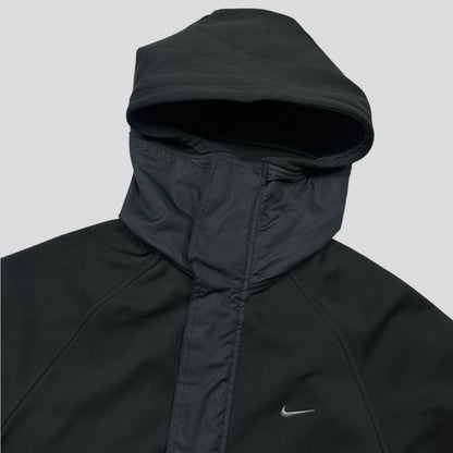 Nike 2002 Nylon Panelled Technical Soft Shell Jacket - L | Black