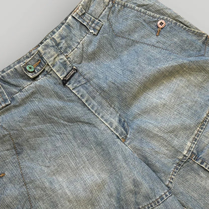 Marithé François Girbaud Cargo Jorts 36”