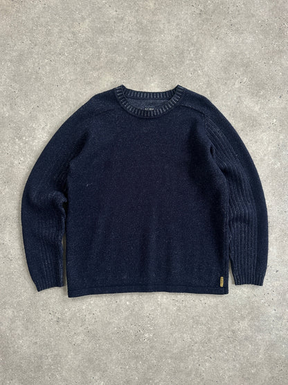 Armani Jeans 2000s Wool Knitted Logo Jumper - M