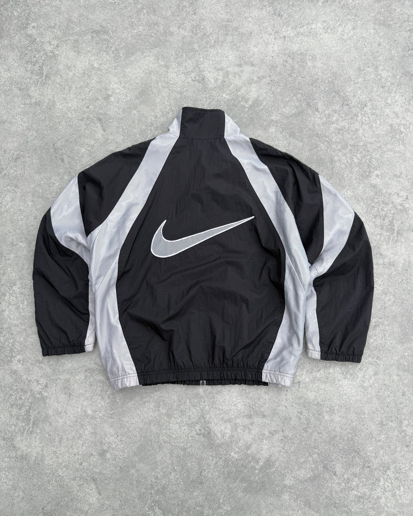 nike air 1990s lightweight swoosh shell jacket (l) | Default Title, Grey