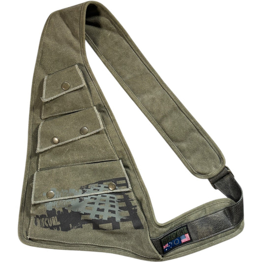 Ripcurl 00’s Canvass Multipocket Shoulder Bag | O/S, Olive