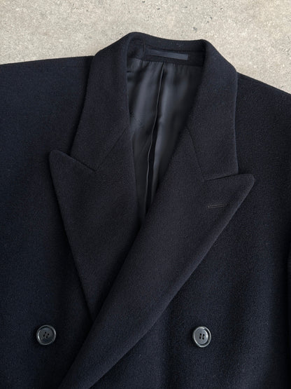 Pierre Cardin 1990s Wool Cashmere Double Breasted Floor Length Coat - XL