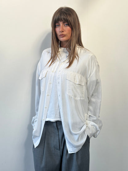Vintage 1990s Pure Silk Shirt - XL