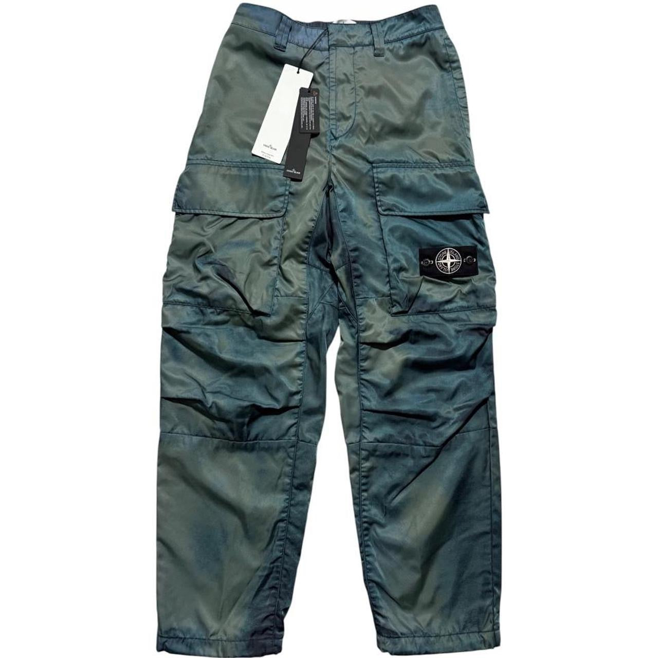 Stone Island Porter Cargo Trousers | W28, Olive Green