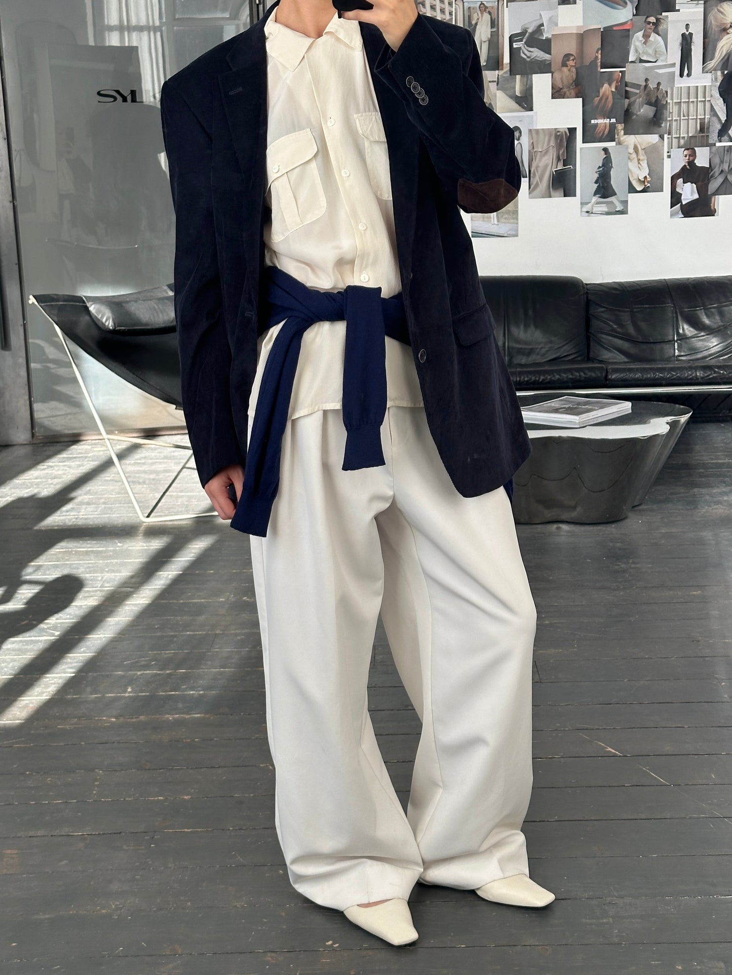 Vintage 1990s Pure Silk Minimal Shirt - M