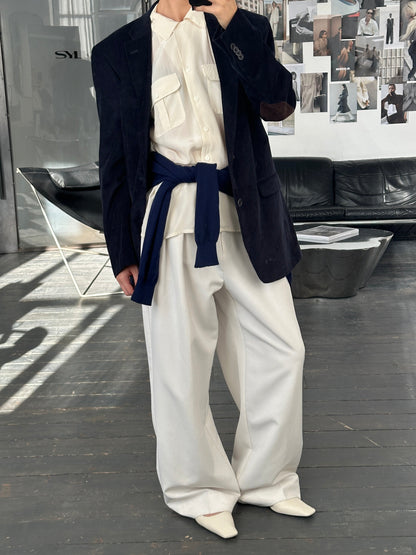 Vintage 1990s Pure Silk Minimal Shirt - M