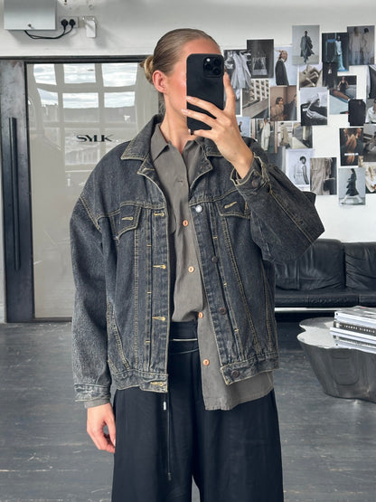 Vintage 1990s Boxy Denim Jacket - M