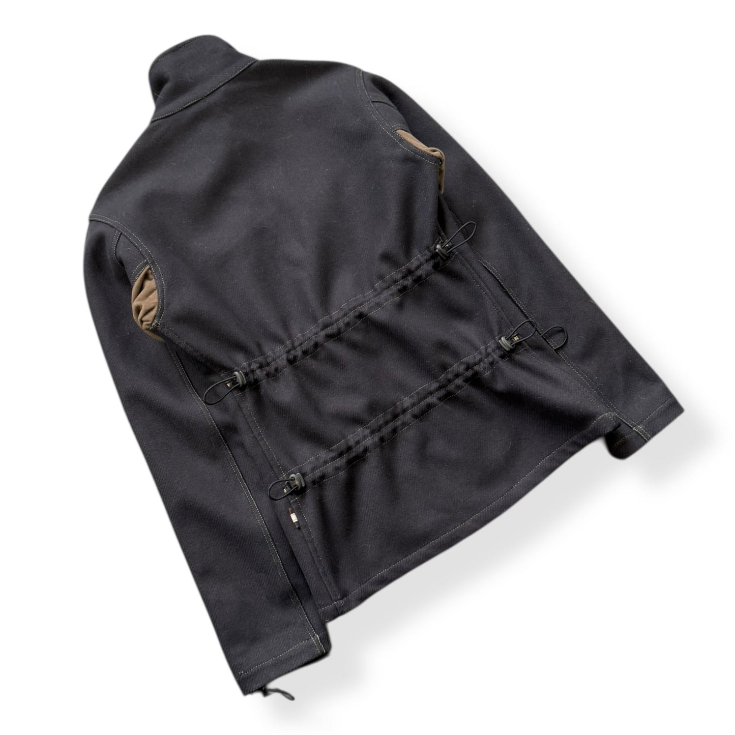 AW99/00 Maharishi Shower Repellent Asymmetric Jacket (S) | Default Title, Black