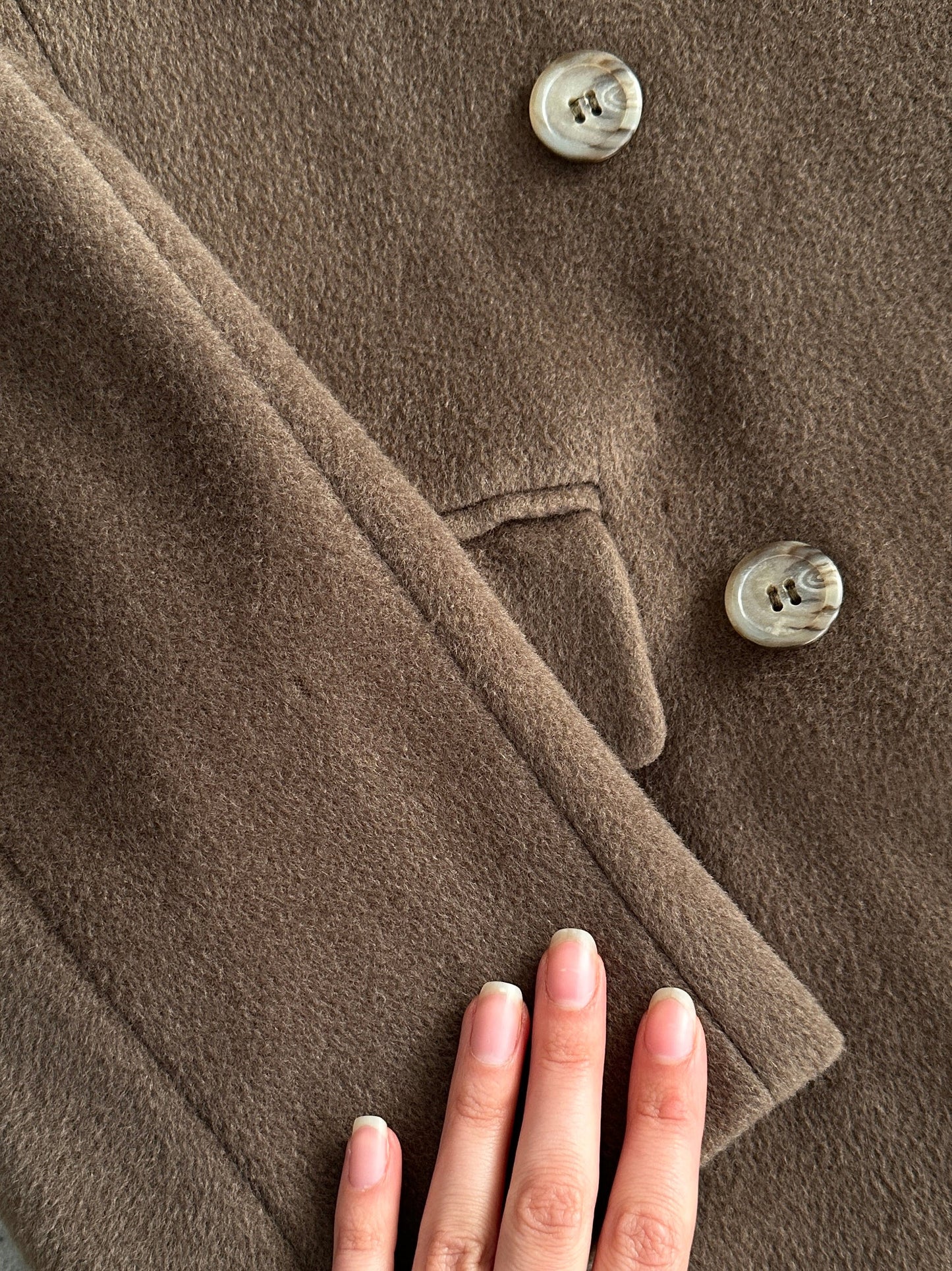 Max Mara Pure Wool Double Breasted Coat - S