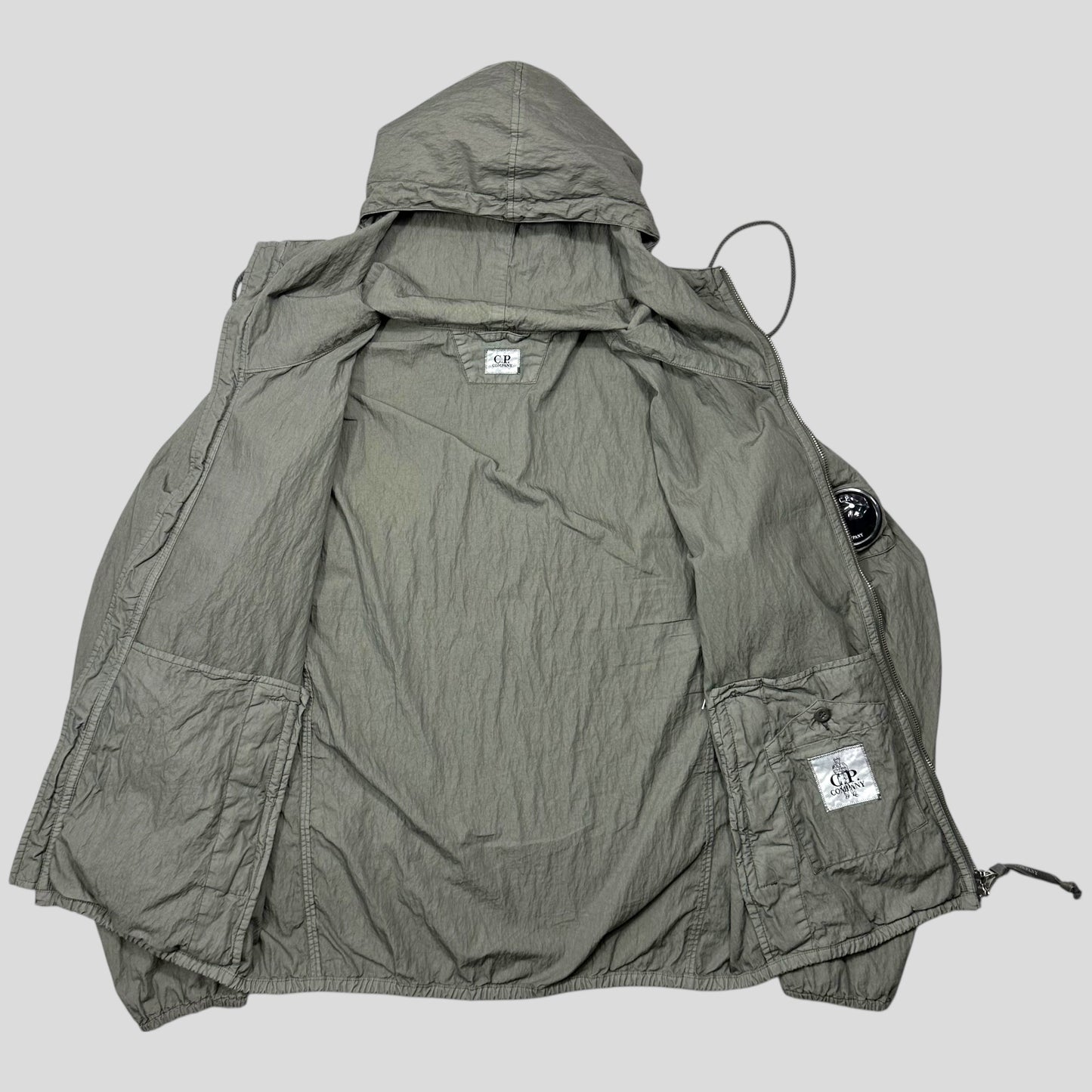 CP Company 00’s Steel Grey Goggle Nylon Shimmer Jacket - IT48 (M)