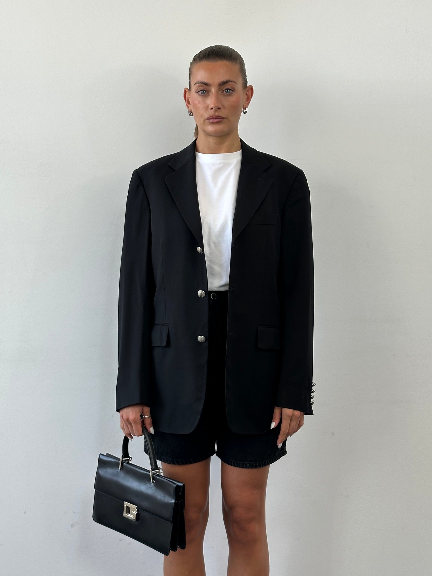 Yves Saint Laurent Pour Homme 1990s Pure Wool Bespoke Button Blazer - 36R/M