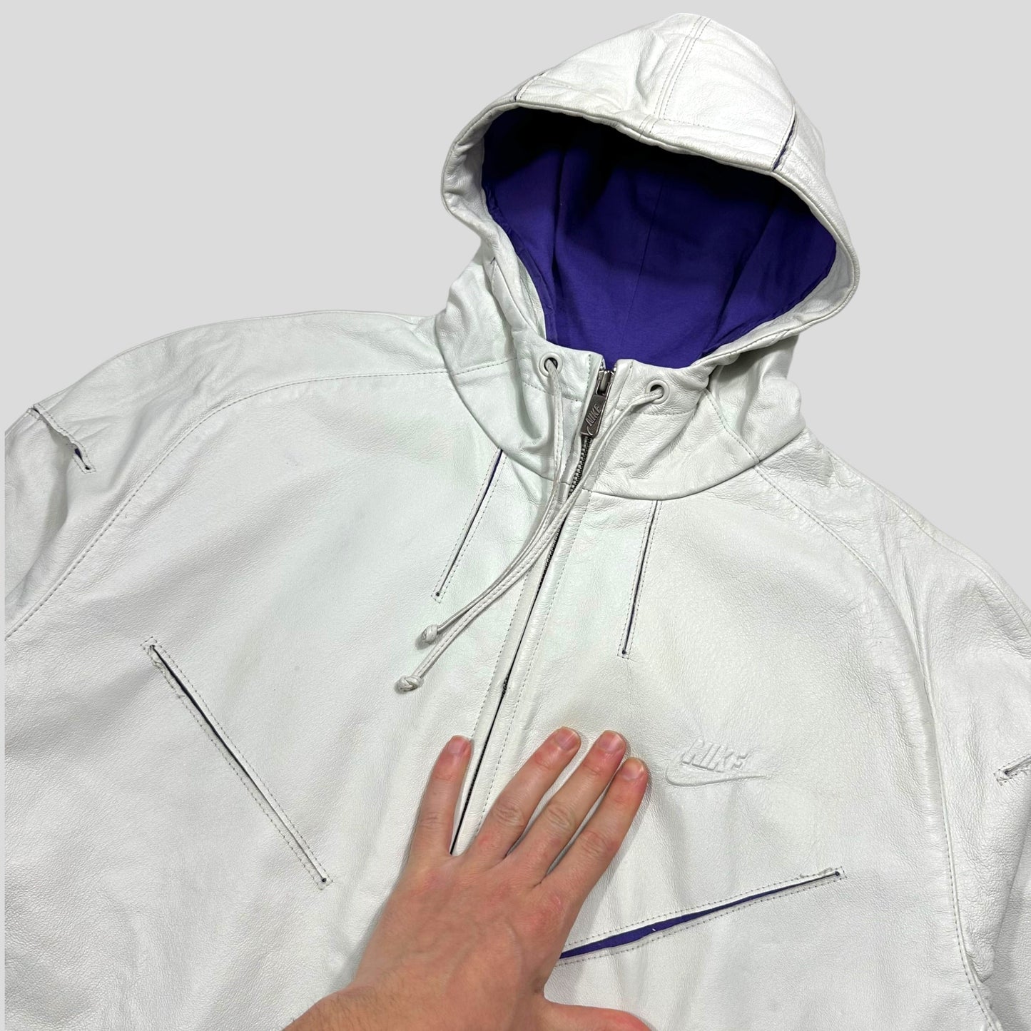 Nike 2007 Tony Spackman Articulated Slice Leather Jacket - L | Default Title, Purple