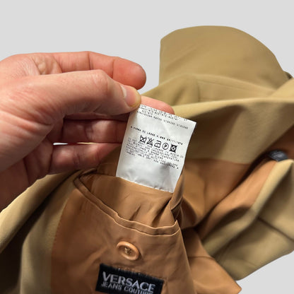 Versace Jeans Couture 00’s Camel Rayon Blazer Suit Jacket - IT50 (M/L) | Default Title, Brown