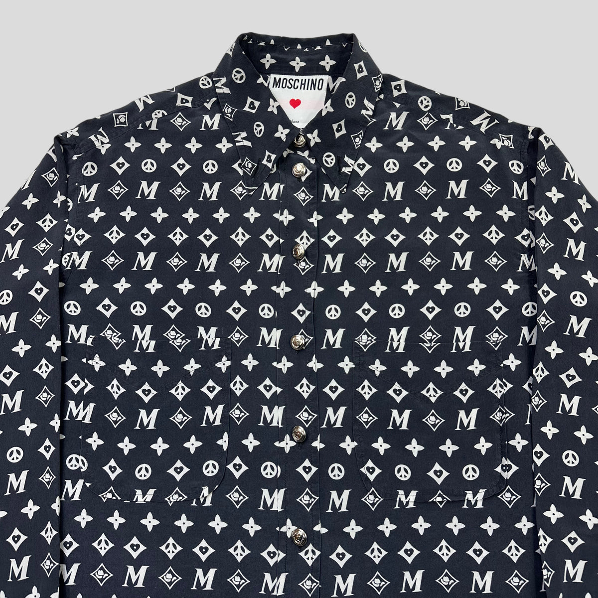 Moschino 1984 Louis Vuitton Monogram Rip - L/XL | XL, Grey