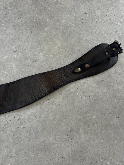 Vintage 1990s Chunky Leather Belt - W29-33
