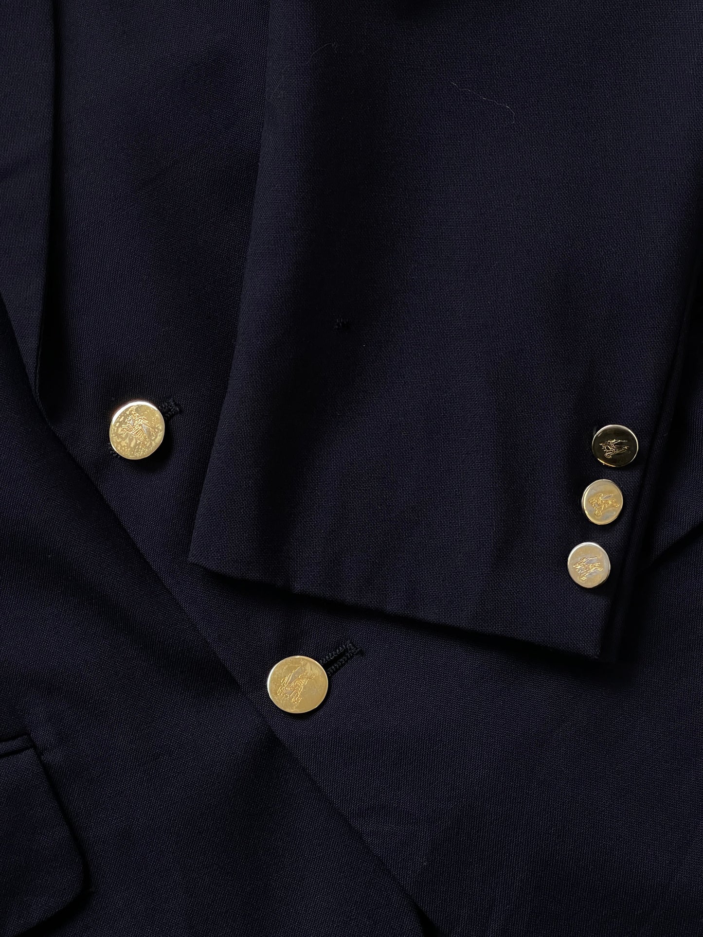 Burberry 1980s Bespoke Button Pure Wool Blazer - 38R/M