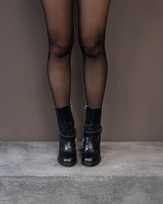 CHLOE DOUBLE ZIP BOOTS (EU 38.5)