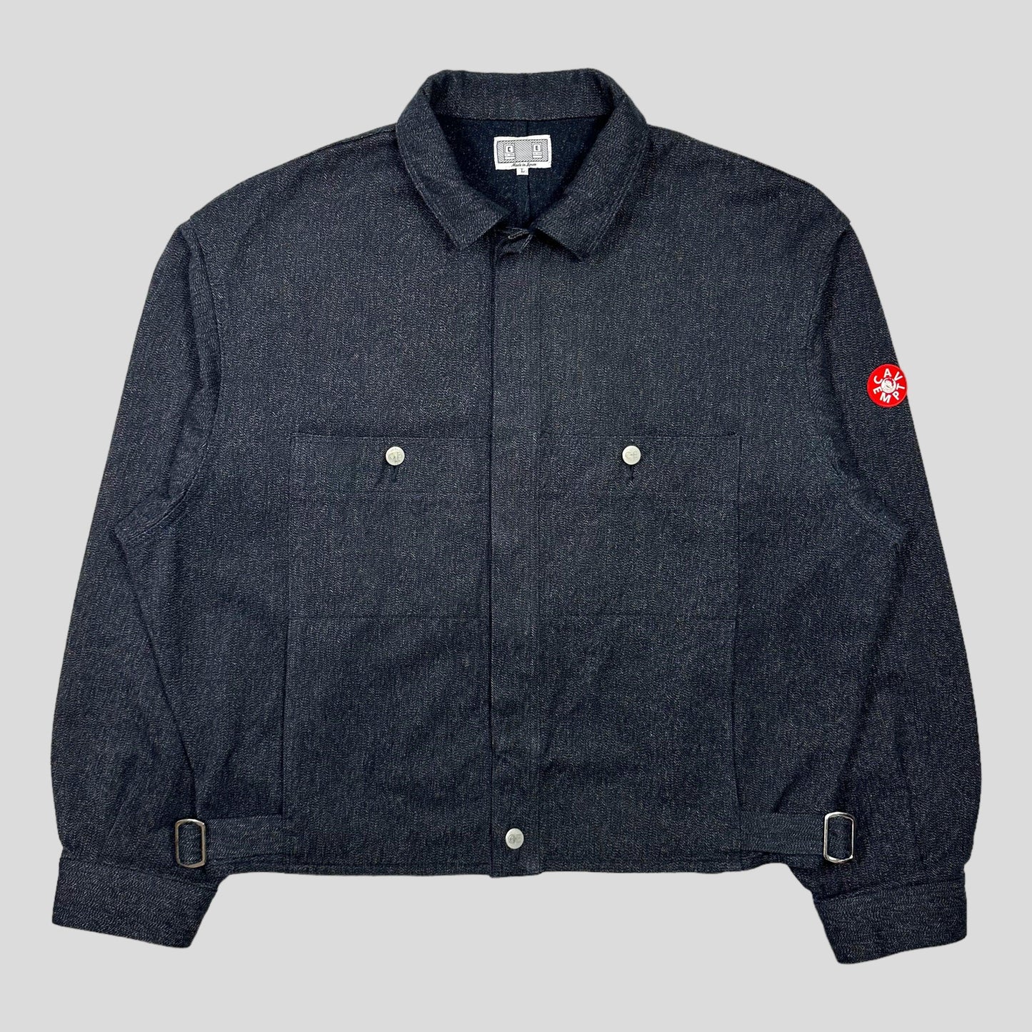 Cav Empt AW23 Black Heather Denim Boxy Jacket - L