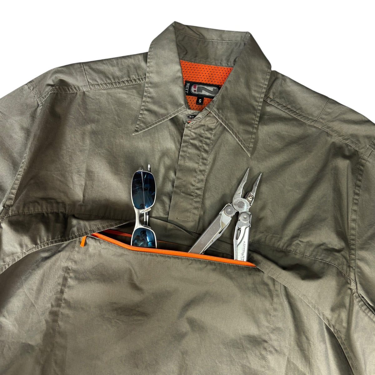 Next 00's Utility Pocket Overshirt S | Small, Olive