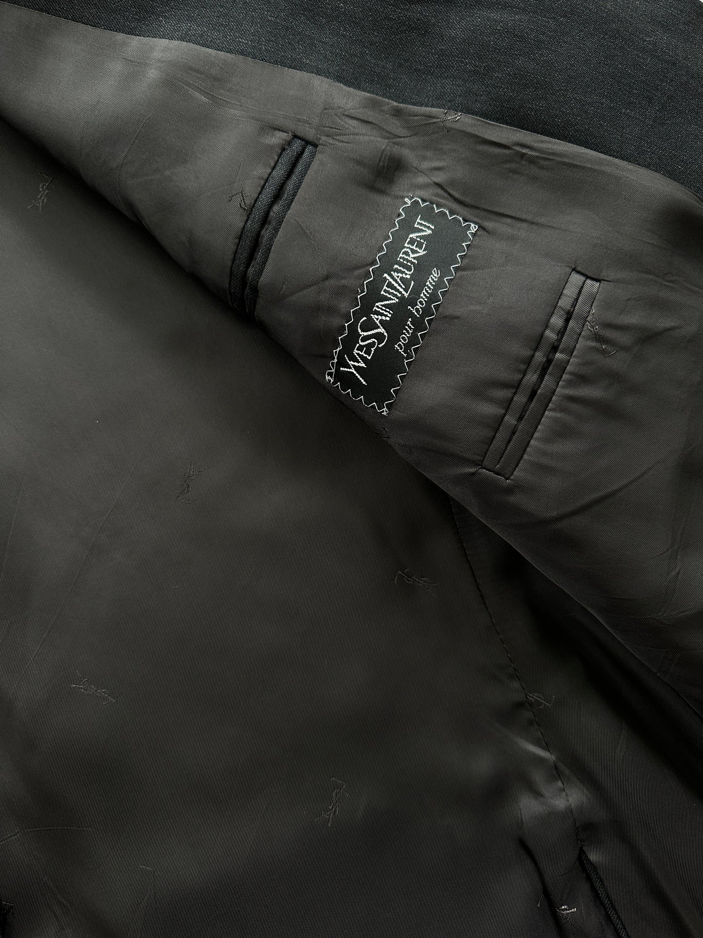 Yves Saint Laurent Pour Homme 1990s Pure Wool Single Breasted Blazer - 48R/XXL