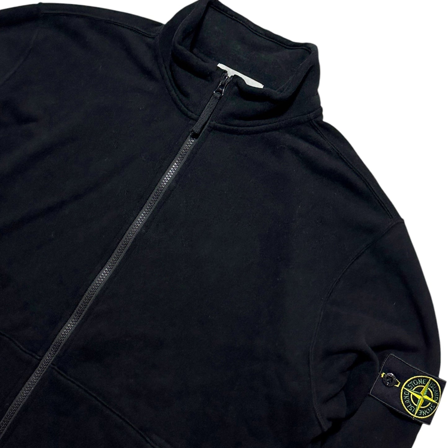 Stone Island Zip Up Thick Cotton Double Pocket Jumper