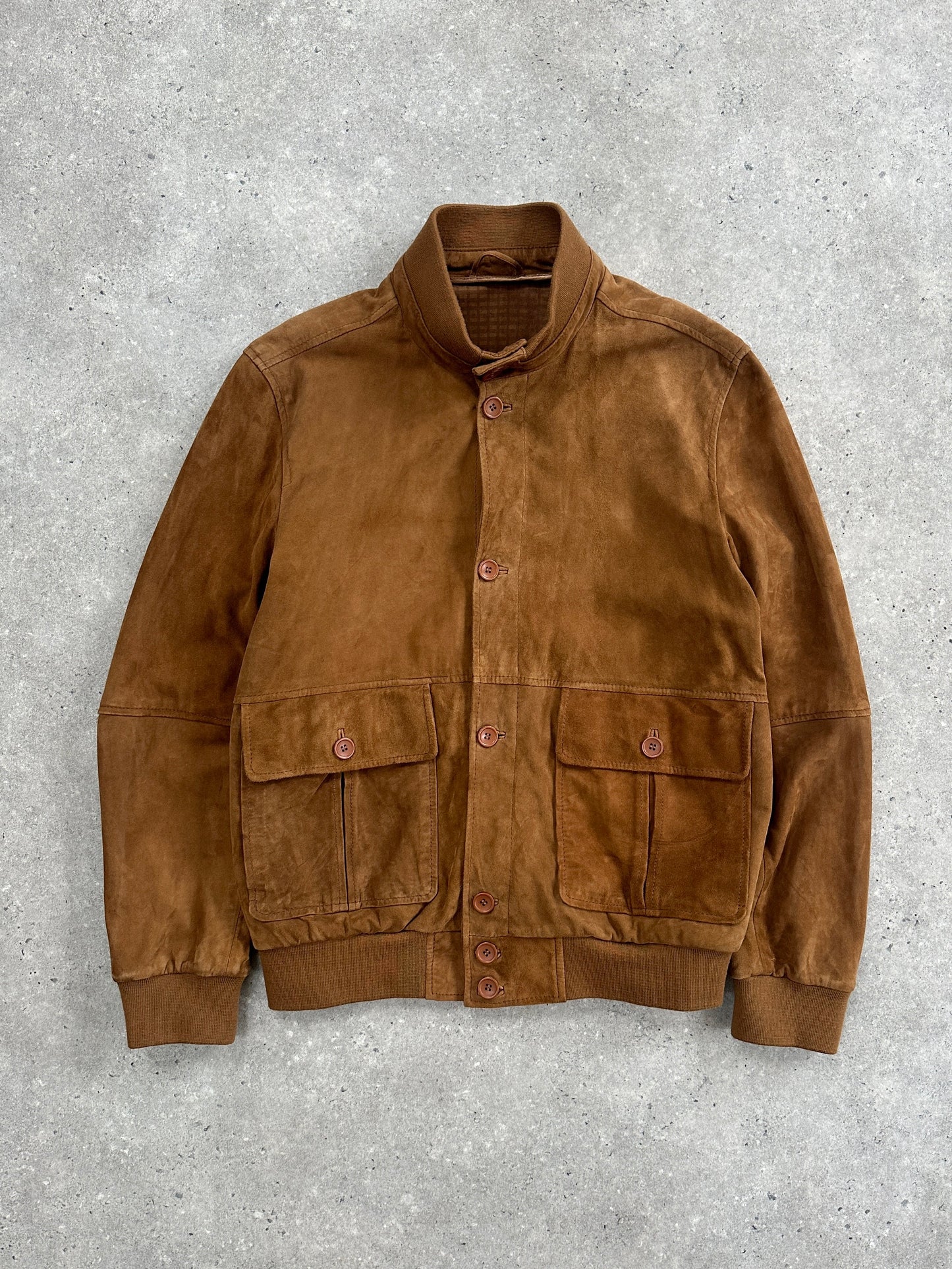 ARMA Suede Bomber Jacket - L