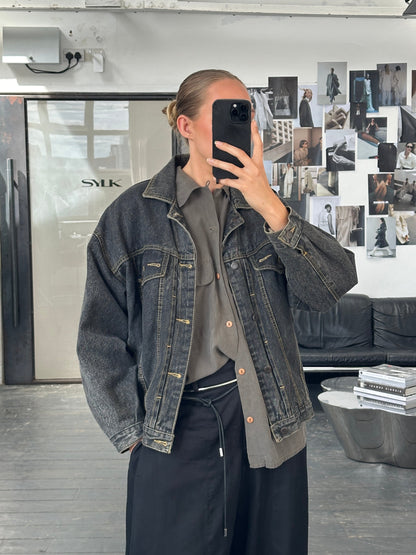 Vintage 1990s Boxy Denim Jacket - M