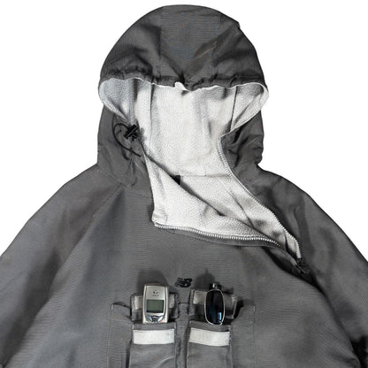 New Balance 00’s Iridescent Asymmetric Cargo Pocket Jacket L | Large, Grey