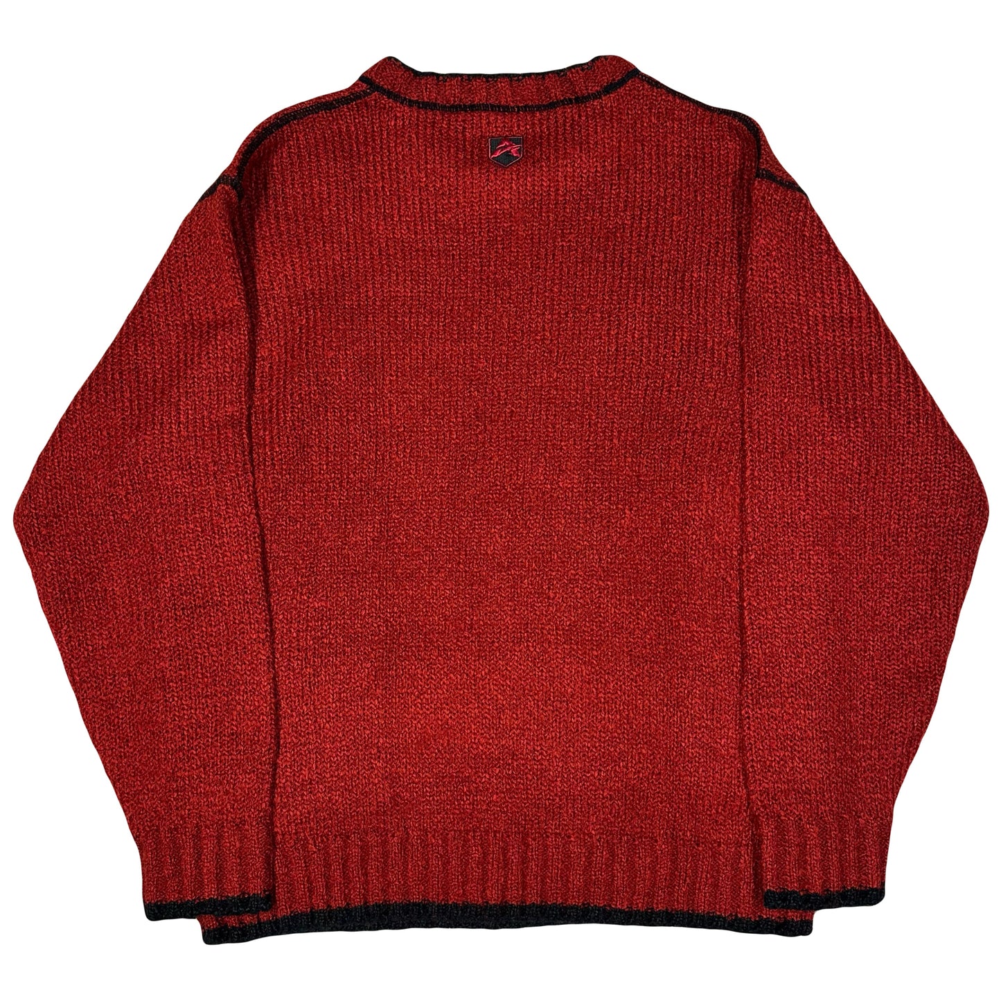 Avirex Spellout Knitted Sweatshirt In Red (XL)