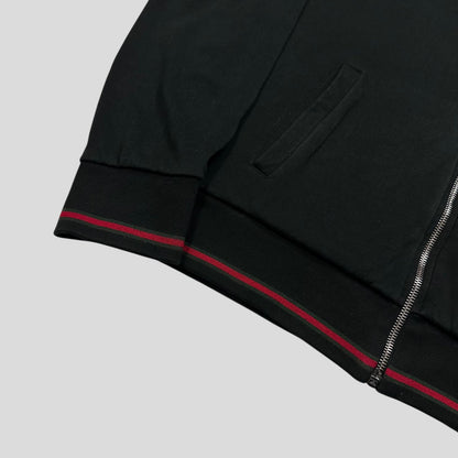 Gucci 2008 GG Logo Web Teddy Cotton Lined Track Jacket - M/L