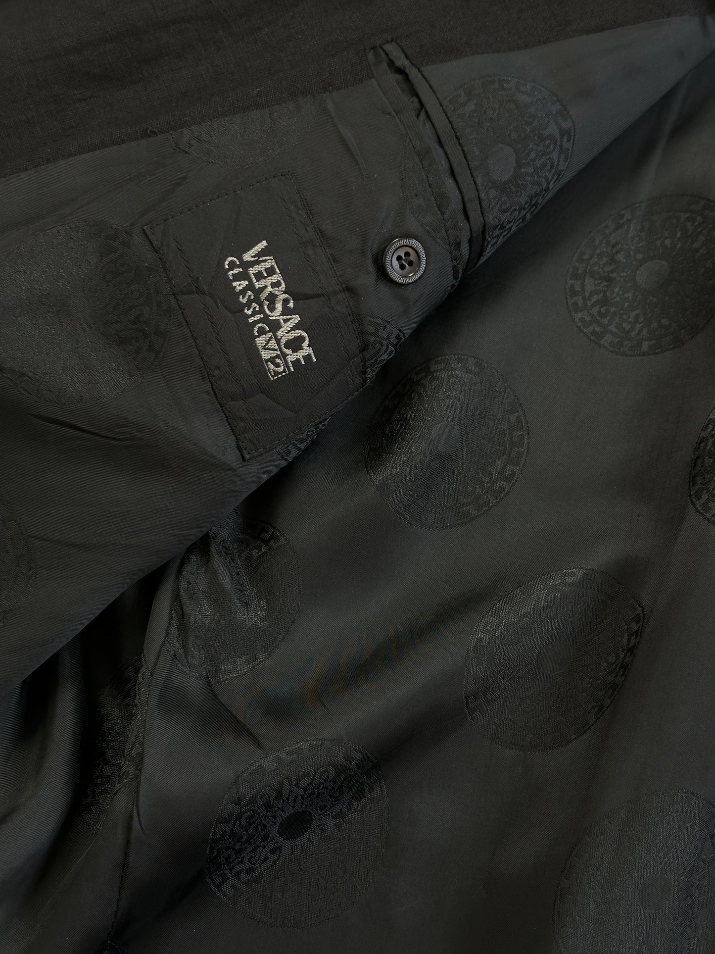 Versace Classic V2 Bespoke Button Pure Linen Single Breasted Blazer - 46R/XL