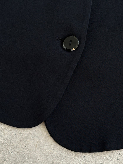 Emporio Armani Single Button Curved Tailored Waistcoat - M/L