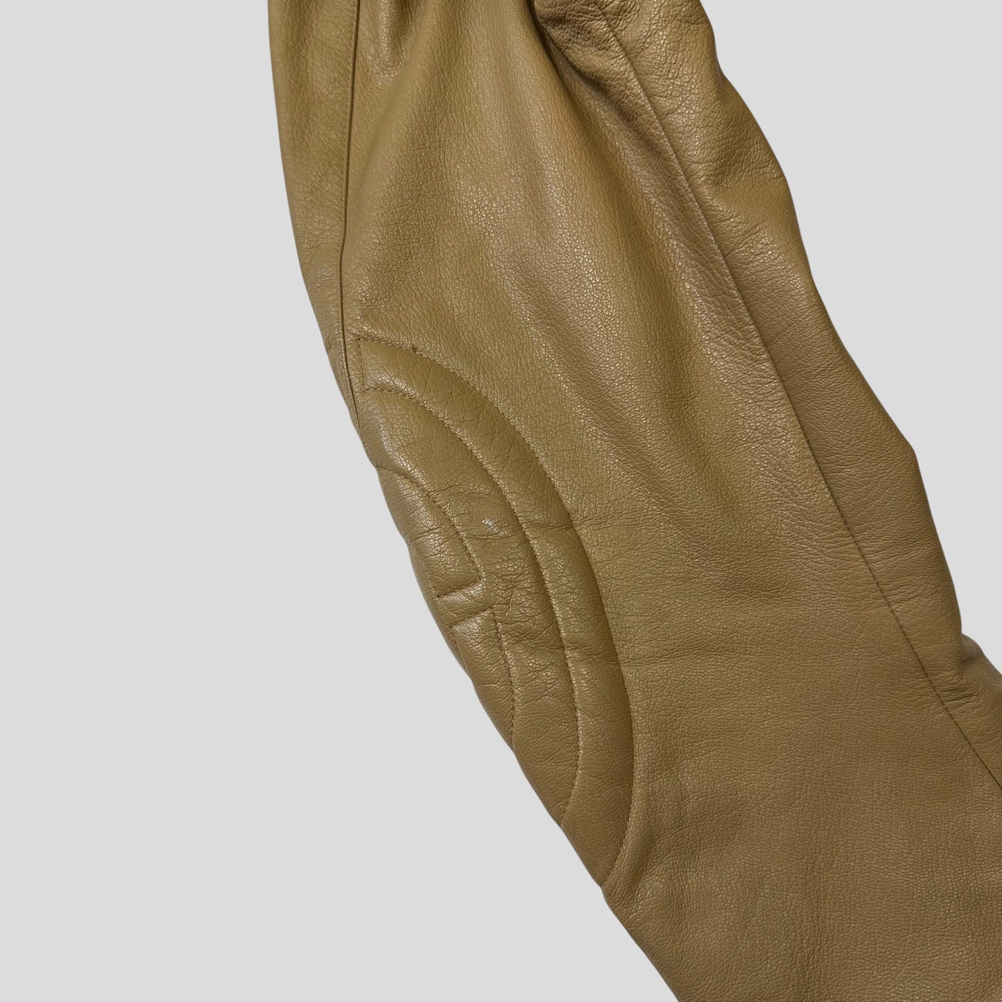 Prada SS00 Leather Articulated Elbow Detailed Moto Jacket - IT50 | Default Title, Red