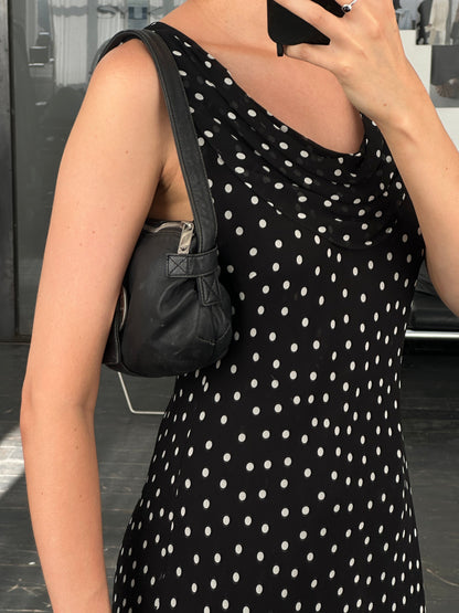 Emporio Armani 2000s Aged Leather Shoulder Bag