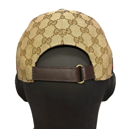 Gucci Monogram Cap In Tan (XL) | O/S, Tan
