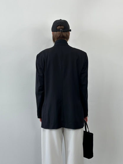 Su Misura x Loro Piana 2000s Pure Wool Single Breasted High Neck Blazer - 42R/XL