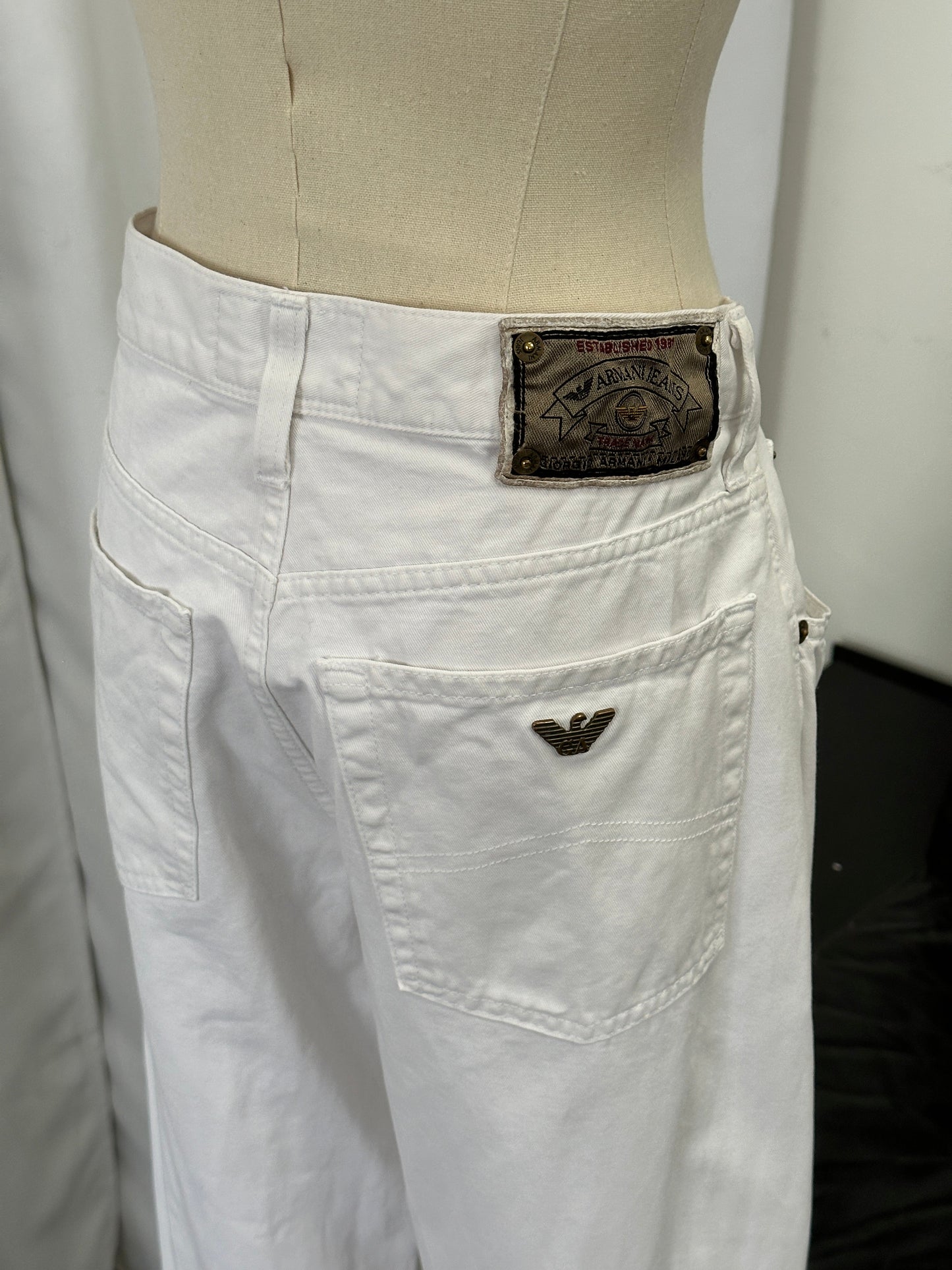 Armani Jeans 1990s Straight Leg Denim Jeans - W28