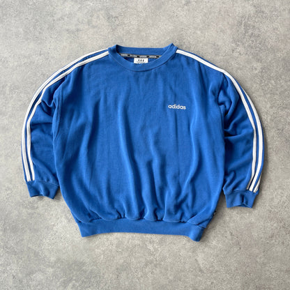 Adidas 1990s heavyweight embroidered sweatshirt (M)