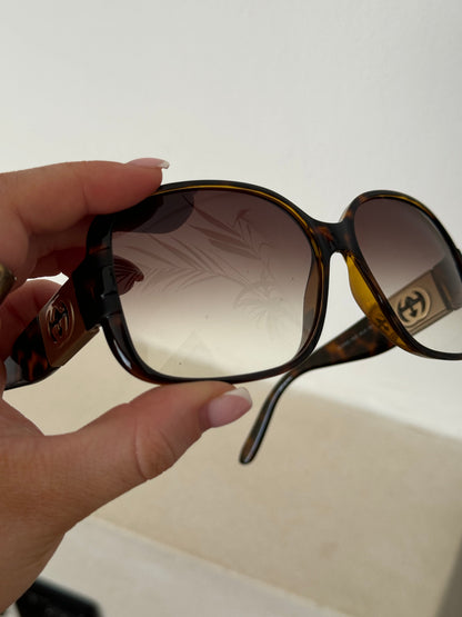 Vintage 2000s Gucci Oversized Sunglasses | O/S, Brown