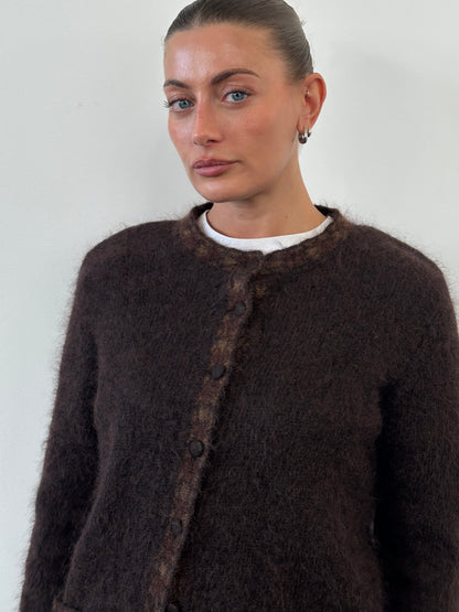 Italian Vintage 1990s Mohair Cardigan - S/M