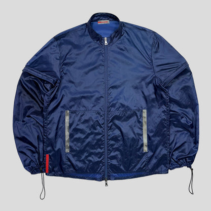 Prada Sport SS00 Convertible Blue Transparent 3m Jacket - IT48 | Default Title, Multicoloured