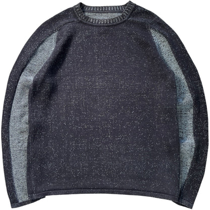 Armani Jeans 00’s Cotton Knit Two Tone Jumper M | Medium, Multicoloured