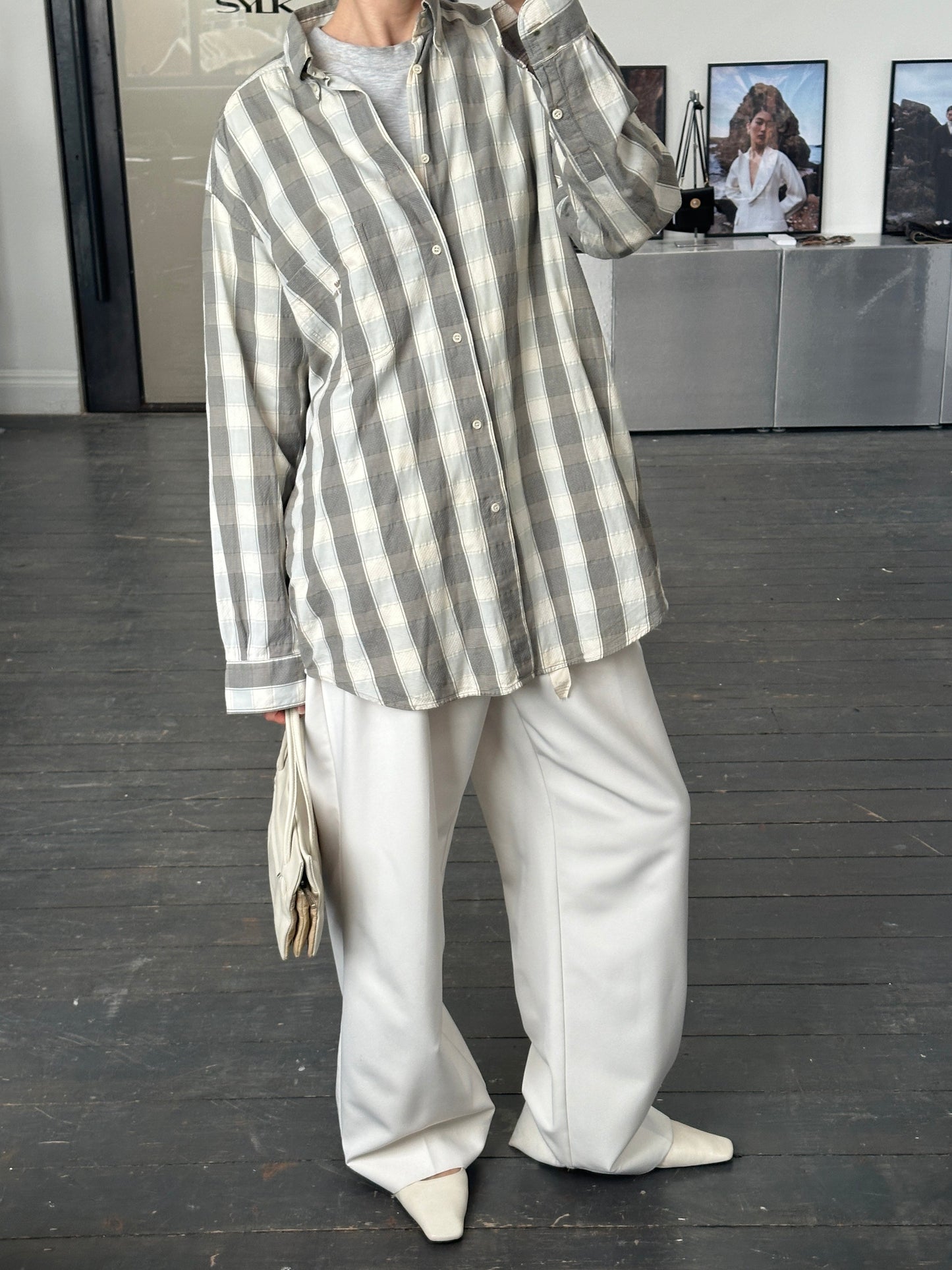 Armani Jeans 1990s Check Flannel Logo Shirt - XXL