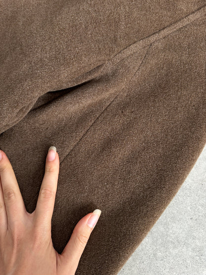 Max Mara Weekend 2000s Wool Hooded Double Breasted Coat - M